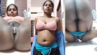 South Indian Waitress Strips Show Nude Body Camera